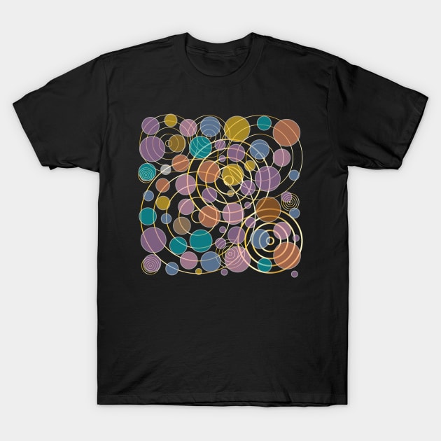 Colorful Modern Abstract Geometric Deco T-Shirt by ArticArtac